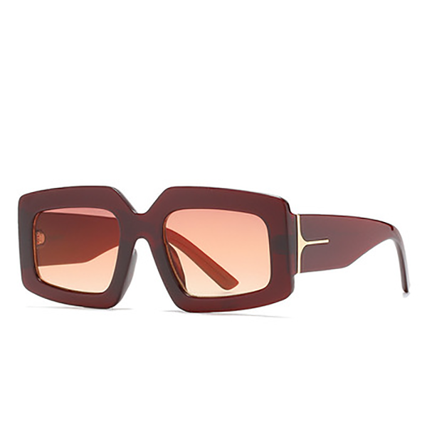

outdoor eyewear large box beveled edge women's sunglasses europe and the united states retro dazzle color trend