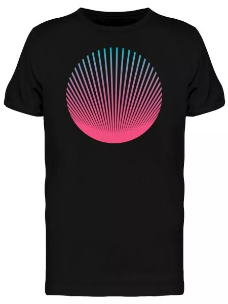 

holo circle vaporwave style men's tee -image by shutterstock, White;black