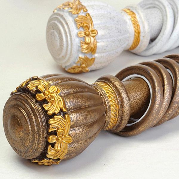 

european-style aluminum alloy curtain rod single double antique roman track single-track thickening mute other home decor