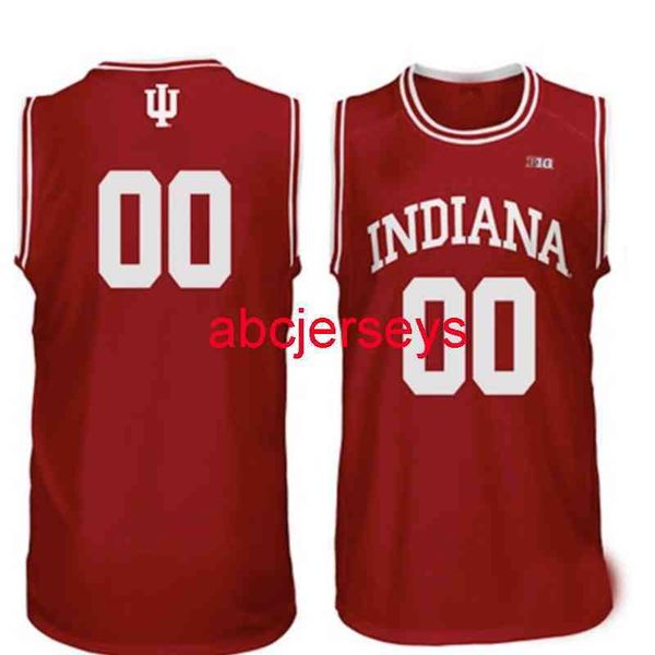 

stitched hoosiers custom basketball jersey xs-6xl add any name number, Black