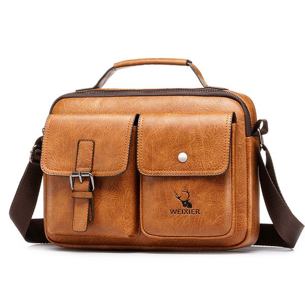 

new large capacity horizontal satchel leisure messenger single shoulder bag men's