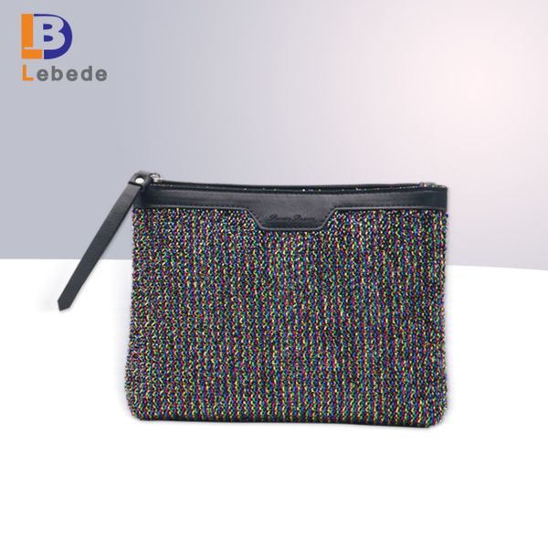 

black color bright silk dinner mini women's fashion pu makeup banquet evening bag