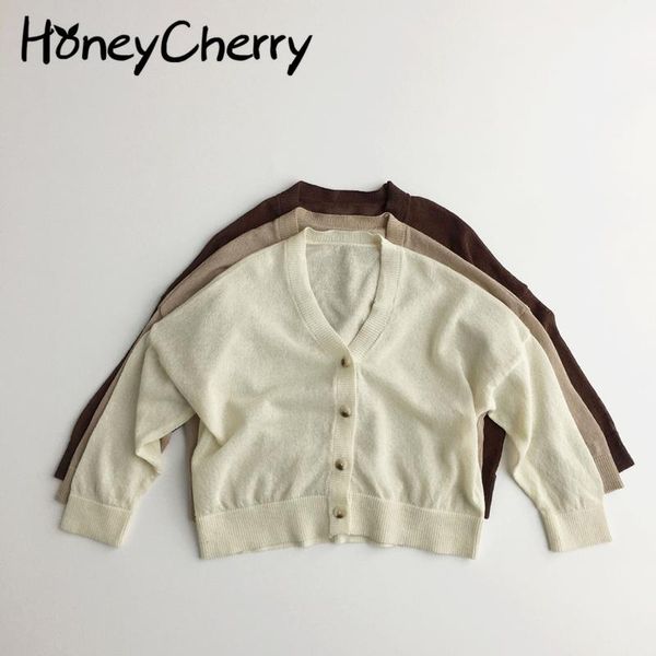 

children's cardigan clothing coat air conditioning sweater thin summer baby sunscreen pullover, Blue