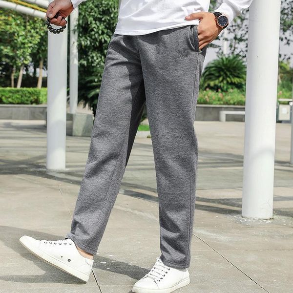 

men's pants four season sweatpants casual mens joggers spring autumn loose high waist trousers fashion sportwear tracksuit men, Black