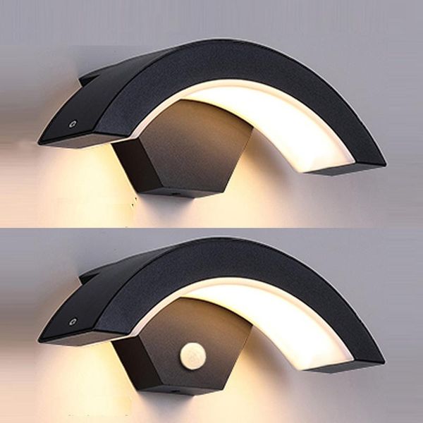 

outdoor wall lamps led lamp 15w 24w human body induction light door mounted corridor aisle garden porch landscape