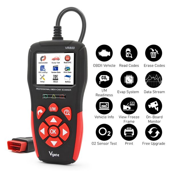 

vgate obd2 scanner automotive vr800 car diagnostic scanner tool obd engine fault code reader anto scanner obd ii &eobd scan tool