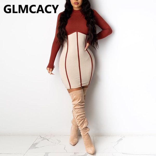 

casual dresses women long sleeve o neck bodycon dress, Black;gray
