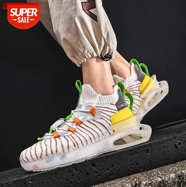 

men's shoes, casual sports breathable running korean version of thin flying woven student shoes #yc7f