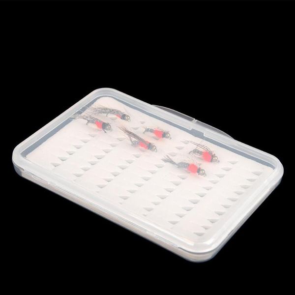 

portable accessory fishing tackle boxes fishhooks ultra-thin container abs eva transparent hook storage box case accessories