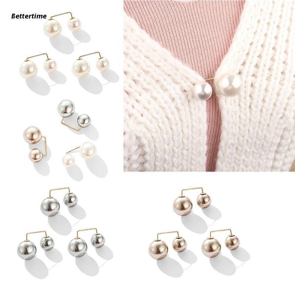 

pins, brooches brooch pin set women's small pearl rhinestones lapel pins sweater shirt fixed clothes decoration accessories gift, Gray