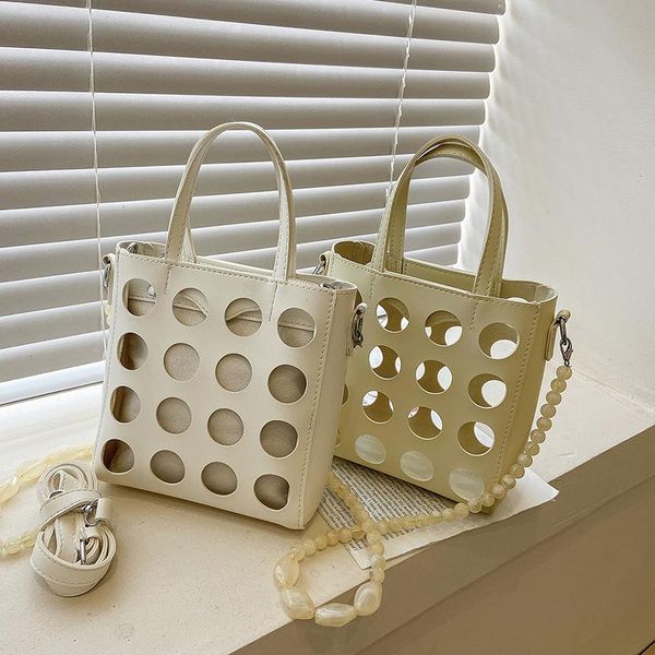 

evening bags foreign style portable bag women 2021 fashion hollow single shoulder women's bucket trend two piece messenger