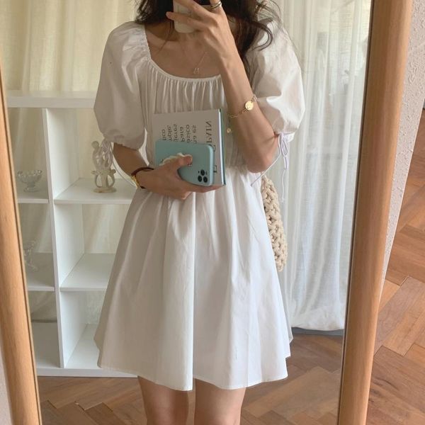 

casual dresses elegant girls retro pleated party chic lady sweet femme summer vintage mini es vestidos e0tv, Black;gray