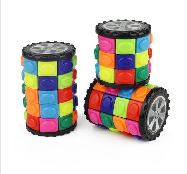 

colud 3x3x3 4x4x4 5x5x5 cylinder corn puzzle magic cube professional 3x3 4x4 5x5 speed cubo magico educational toys kid
