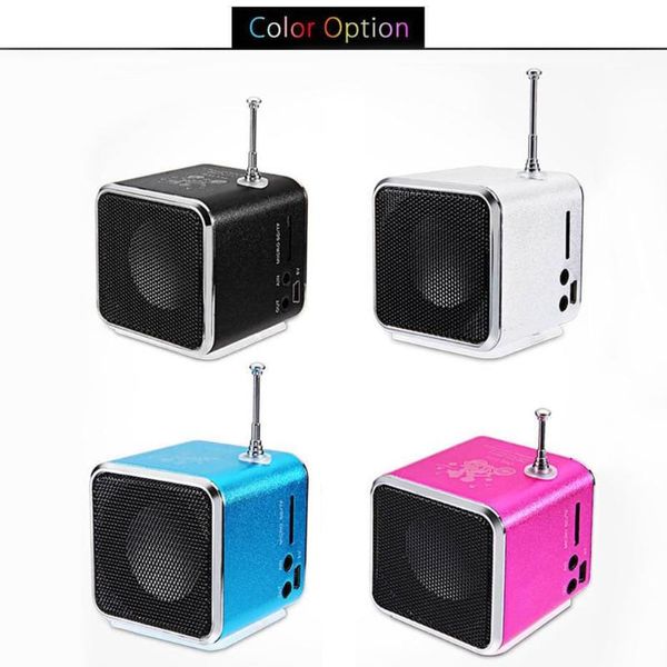 

portable speakers td-v26 digital fm radio speaker mini receiver with lcd stereo support micro tf card