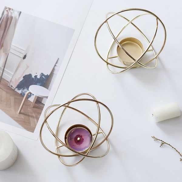 

candle holders nordic minimalist wrought iron holder decoration creative restaurant candlelight dinner props romantic home decorations