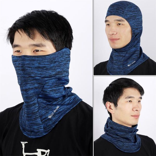

neck face cover thermal wind-proof mask warmer motorcycle under helmet lining caps for cycling skiing winter sports & masks, Black