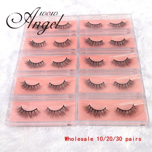 

m style 10/20/30 pairs wholesale 3d mink false eyelashes cruelty-handmade soft makeup extension tools for beauty1