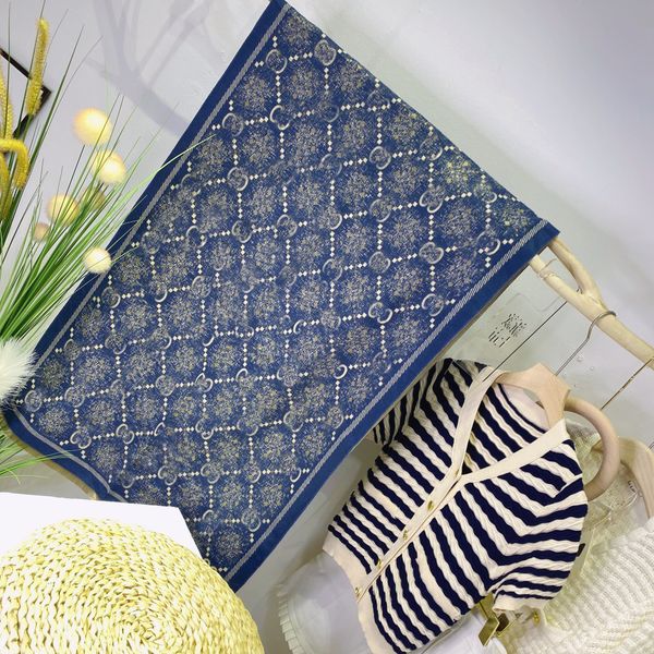 

2021 new classic design cashmere scarf for men and women winter jacquard scarfs big letter pattern pashminas shawls scarves blue color, Blue;gray