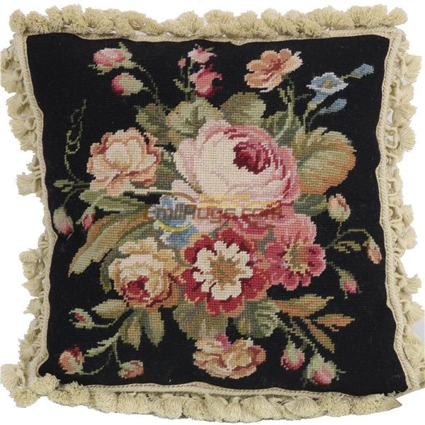 

needlepoint pillow embroidery case decorative cushion pillows hand woven wool varies cushion/decorative