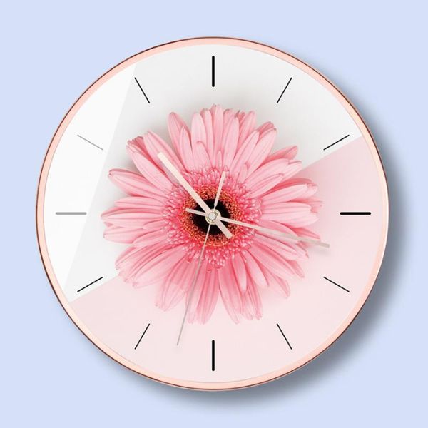 

wall clocks colorful creative flower quartz metal clock modern fantastic abstract art style for home decor