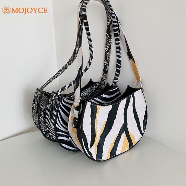 

evening bags unique design women's trend 2021 animal printing leather shoulder underarm female hobos purses and handbag bolsas