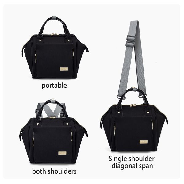 4 Cores Múmia Maternidade Nappy Bolsa Sólida Cor Sólida Grande Capacidade Infantil Bolsa de Viagem Designer Bolsas de Enfermagem para Baby Cuidados Fralda