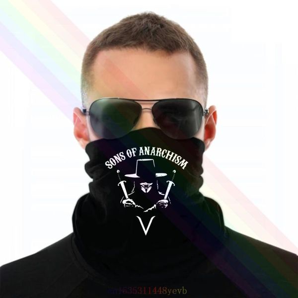 

scarves sons of anarchism t shirt anonymous 4chan hacktivism v for vendetta headband scarf bandana neck warmer unisex, Blue;gray