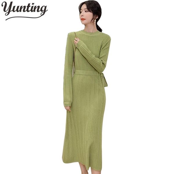 

casual dresses women sweater dress long autumn winter warm female slim soft knitted, Black;gray
