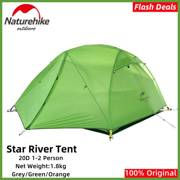 

tents and shelters naturehike star river tent 2 person 20d silicone ultralight upgraded outdoor camping with snow skirt mat