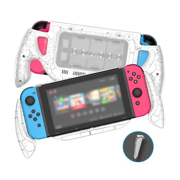 

game handle hand grip case type-c charging holder with small back stand is suitable for switch pro host controllers & joysticks