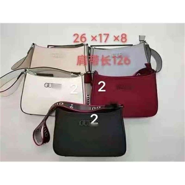 

2021 new gussbag letter shoulder strap armpit women's one nylon