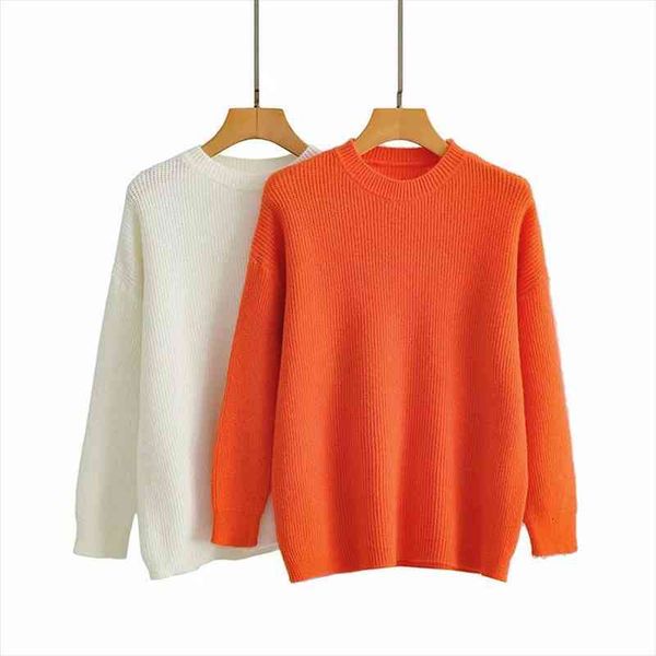 

za fashion autumn winter o neck thin women sweater fashion casual brand pullover sweater women clothes, White;black