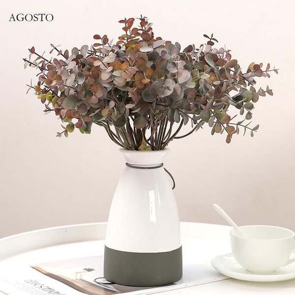 

simulation plant eucalyptus leaf money bundle home decoration green flower arrangement bonsai artificial plants decorative flowers & wreaths
