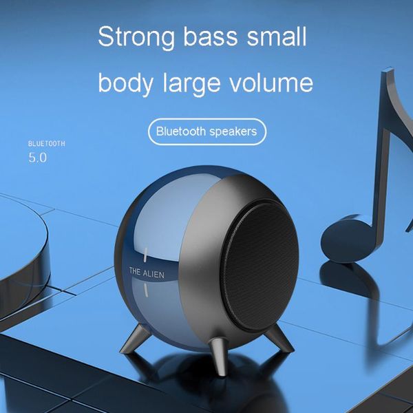 

portable bluetooth speaker 3d surround mega bass hifi loudspeaker tws wireless mini subwoofer with microphone metal sh speakers