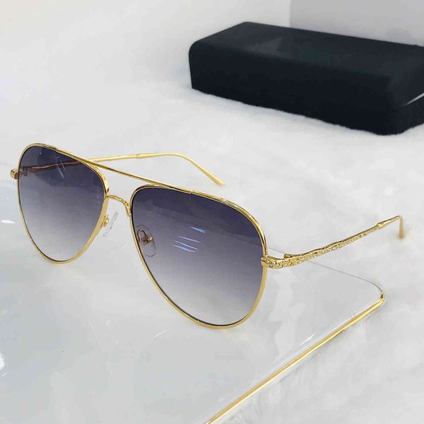 

75% off outlet store online shi luoqi giv fashion personality leg net red female pilot metal male sunglasses, White;black