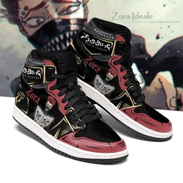 

black bull zora ideale sneakers clover anime shoes