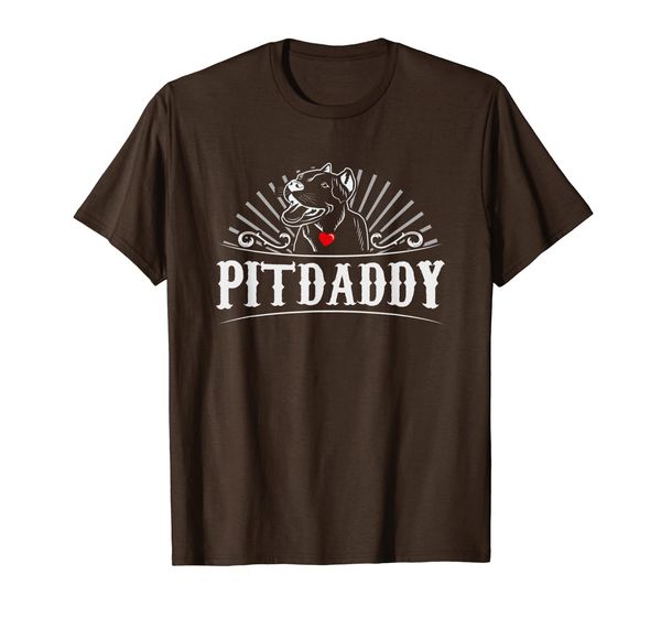 

pit daddy - cute pitbull dog with a heart, White;black