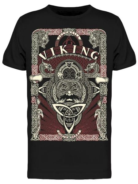 

Norther Warrior Viking Slogan Tee Men's -Image by Shutterstock, White;black