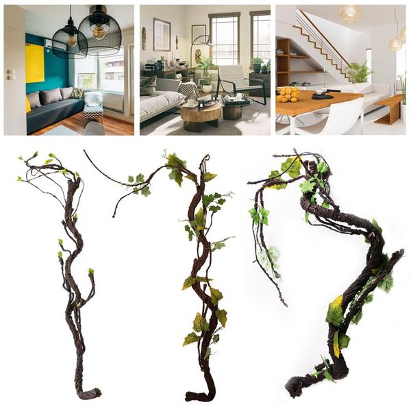 

decorative flowers & wreaths cm real touch fake tree branches rattan for home el wedding party diy decoration artificial plant spiral like-m