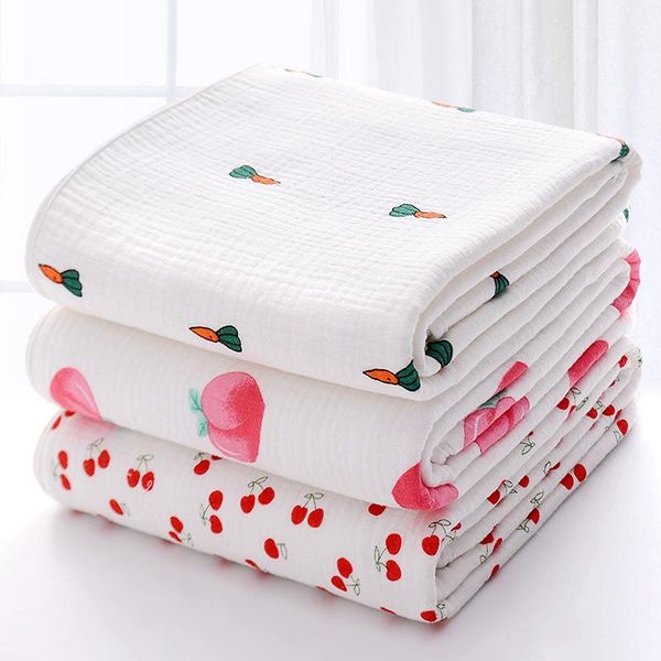 

four layer gauze quilt baby blanket born swaddle 105*105cm blankets & swaddling