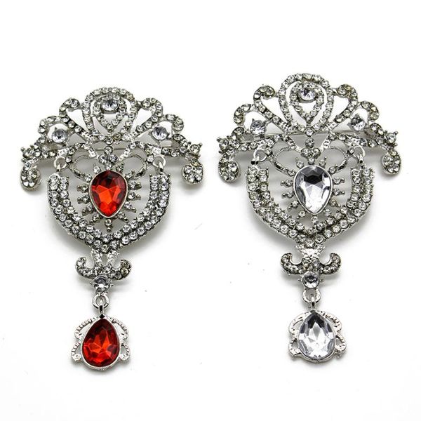 Pins, broches moda vintage clássico âncora cristal cristal pinos de broche antique para mulheres em presentes acessórios de vestuário presente