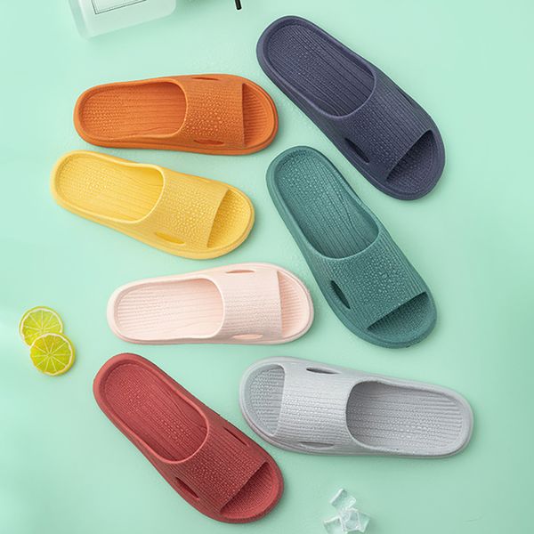 

summer fashion house slippers beach shoes soft soles couple man and woman anti-slip bathroom sandals and slippers y0406, Black