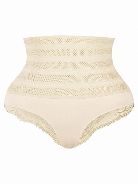 

plus contrast mesh shapewear panty s3tt#, Black;white