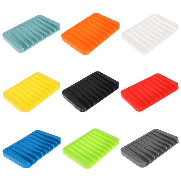

soap dishes silicone holder flexible dish plate tray box container