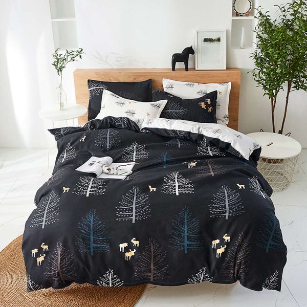 

bed linings bedding 4-piece set of matted and thickened sheet quilt plant flowers