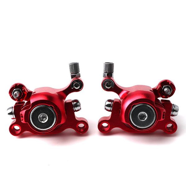 

motorcycle brakes red/black front and rear disc brake caliper for 2 stroke 33/43/49cc mini moto kids dirt pocket bike go kart gas scooter at