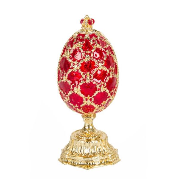 

brand metal exqusite faberge egg for jewelry box decorative objects & figurines