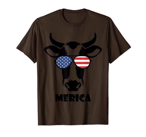 

merica memorial day cow t-shirt, White;black