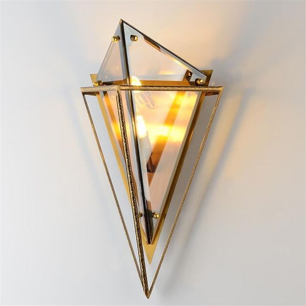 

luxury postmodern wall lamp led living room corridor aisle creative design bedroom bedside villa nordic diamond glass light