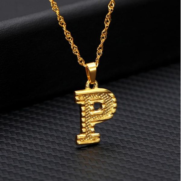 

pendant necklaces tiny gold initial letter necklace for women stainless steel a-z alphabet jewelry christmas gifts bijoux femme, Silver